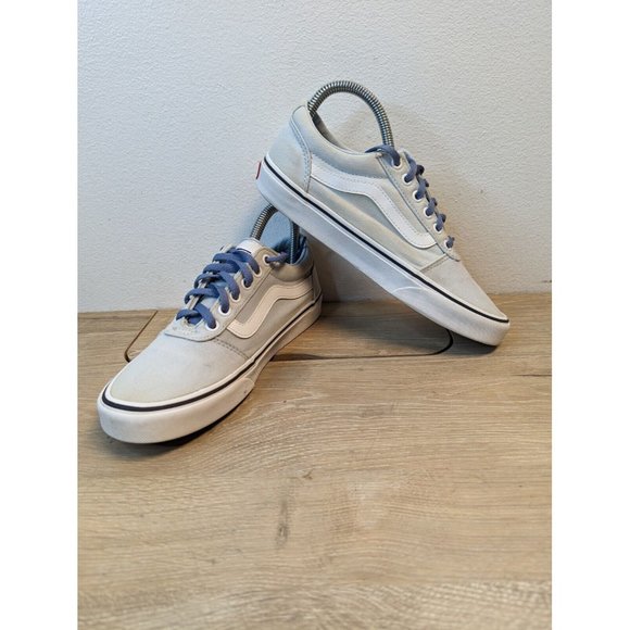 Vans Shoes - Vans Shoes Womens 8 Old Skool Skater Sneakers Blue Canvas Low Top Lace Up Casual